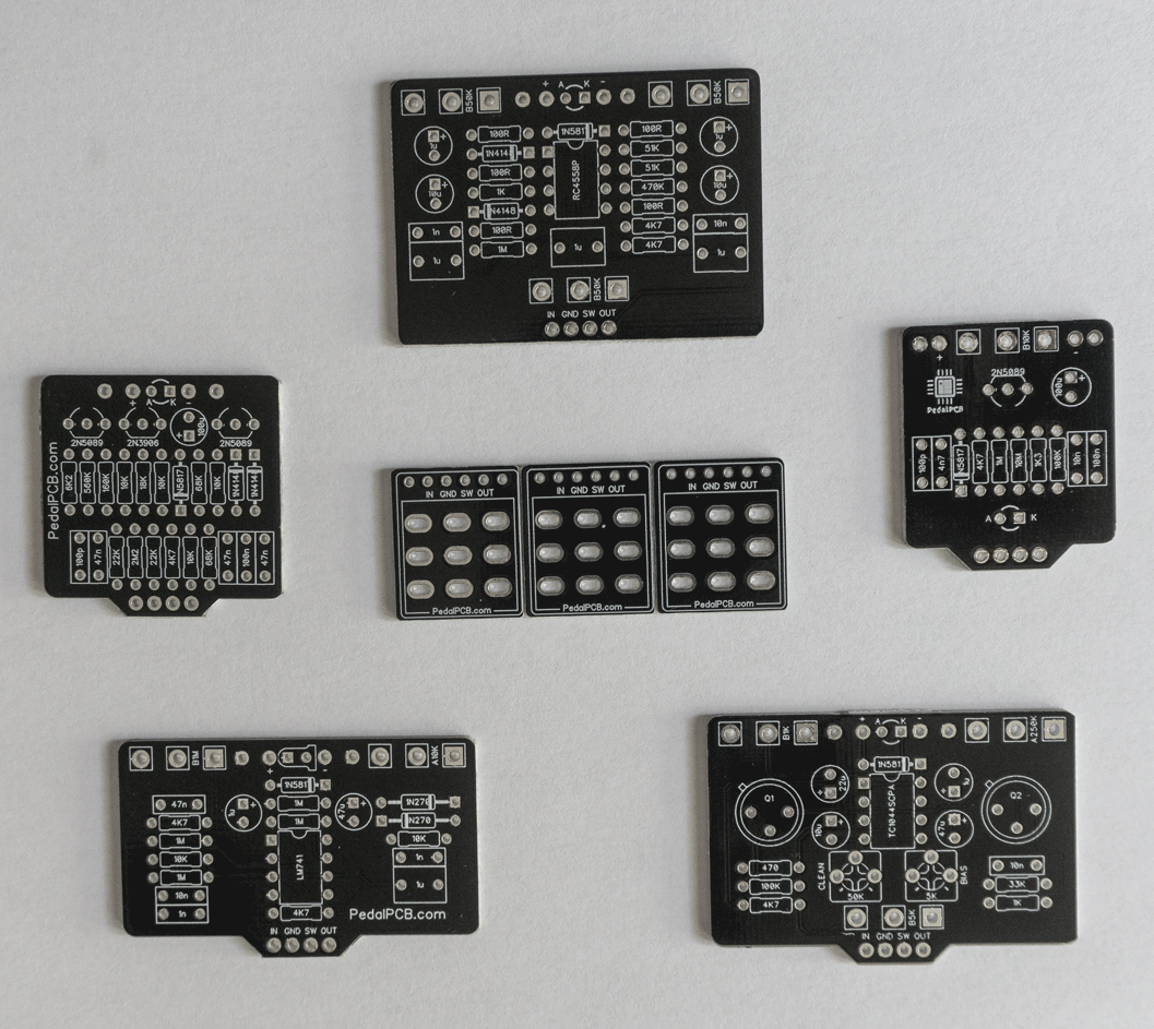 Guitar pedal PCBs